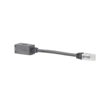 Adaptador Para Desconexión Accidental Segura, Jack a Plug Categoría 6A, UTP, CM, 20.3 cm (7.99 pulgadas) de Longitud, Color Negro