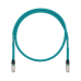 Patch Cord Cat5e de Grado Industrial 600V, Blindado SF/UTP, Calibre 24 AWG, Color Aqua, 2 Metros (6.56 Pies)