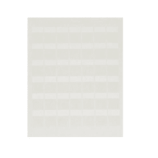 Paquete de Hojas con 2500 Etiquetas de Identificación Auto-Laminadas para Impresora Láser/Inyección de Tinta, para Cables de 3 a 7.1 mm de Diámetro (12 - 10 AWG), Color Blanco