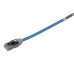 Patch Cord Cat6A, Diametro Reducido 28 AWG, Blindado S/FTP, CM/LS0H, 0.20 Metros (0.66 Pies), Color Azul