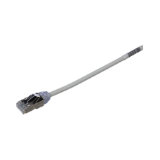 Patch Cord Cat6A, Diámetro Reducido 28 AWG, Blindado S/FTP, CM/LS0H, 3 Metros (9.84 Pies), Color Gris