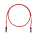 Patch Cord Cat6A, Blindado S/FTP, CM/LS0H, 7.62 Metros (25 Pies), Color Rojo