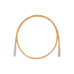 Cable de Parcheo, UTP Cat5e, Diámetro Reducido (28AWG), Color Naranja, 0.30 Metros (1 Pie)