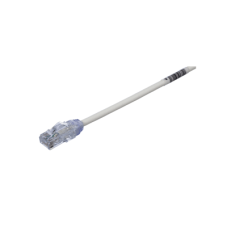 Cable de Parcheo UTP Cat6A, CM/LSZH, Diámetro Reducido (28AWG), Color Blanco, 0.5 Metros (1.64 Pies). Cable de Parcheo UTP Cat6A, CM/LSZH, Diámetro Reducido (28AWG), Color Blanco, 0.5 Metros (1.64 Pies).