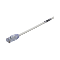 Cable de Parcheo UTP Cat6A, CM/LSZH, Diámetro Reducido (28AWG), Color Blanco Mate, 0.3 Metros (1 Pie) Cable de Parcheo UTP Cat6A, CM/LSZH, Diámetro Reducido (28AWG), Color Blanco Mate, 0.3 Metros (1 Pie)