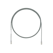 Cable de Parcheo UTP Cat6A, CM/LSZH, Diámetro Reducido (28AWG), Color Gris, 0.30 Metros (1 Pie) Cable de Parcheo UTP Cat6A, CM/LSZH, Diámetro Reducido (28AWG), Color Gris, 0.30 Metros (1 Pie)