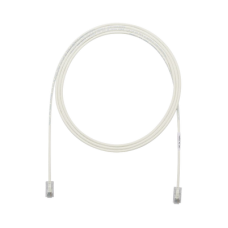 Cable de Parcheo UTP Cat6A, CM/LSZH, Diámetro Reducido (28AWG), Color Blanco Mate, 9.14 Metros (30 Pies) Cable de Parcheo UTP Cat6A, CM/LSZH, Diámetro Reducido (28AWG), Color Blanco Mate, 9.14 Metros (30 Pies)