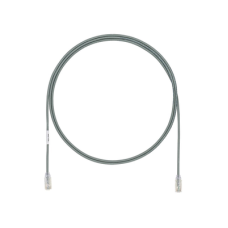 Cable de Parcheo UTP Cat6A, CM/LSZH, Diámetro Reducido (28AWG), Color Gris, 0.91 Metros (3 Pies) Cable de Parcheo UTP Cat6A, CM/LSZH, Diámetro Reducido (28AWG), Color Gris, 0.91 Metros (3 Pies)