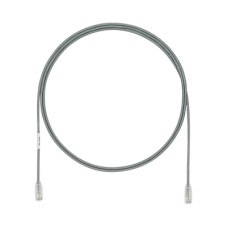 Cable de Parcheo UTP Cat6A, CM/LSZH, Diámetro Reducido (28AWG), Color Gris, 2.44 Metros (8 Pies) Cable de Parcheo UTP Cat6A, CM/LSZH, Diámetro Reducido (28AWG), Color Gris, 2.44 Metros (8 Pies)