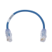 Cable de Parcheo UTP, Cat6A, Diámetro Reducido (28 AWG), CM/LSZH, Color Azul, 20.3 cm (8 pulgadas)