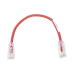 Cable de Parcheo UTP, Cat6A, Diámetro Reducido (28 AWG), CM/LSZH, Color Rojo, 20.3 cm (8 Pulgadas)