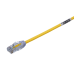 Cable de Parcheo UTP, Cat6A, Diámetro Reducido (28 AWG), CM/LSZH, Color Amarillo, 20.3 cm (8 Pulgadas)