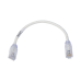 Cable de Parcheo UTP, Cat6A, Diámetro Reducido (28 AWG), CM/LSZH, Color Blanco Mate, 20.3 cm (8 Pulgadas)