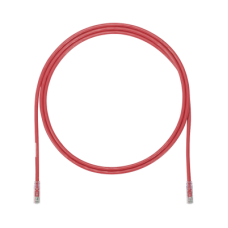 Cable de Parcheo UTP, Cat6A, 24 AWG, CM, Color Rojo, 5ft