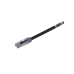 Cable de Parcheo UTP, Cat6A, 24 AWG, CM, Color Negro, 0.3 Metros (1 Pie)