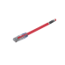 Cable de Parcheo UTP, Cat6A, 24 AWG, CM, Color Rojo, 7.62 Metros (25 Pies)