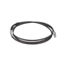 Cable de Parcheo UTP, Cat6A, 24 AWG, CM, Color Negro, 1.52 Metros (5 Pies)