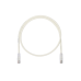 Cable de Parcheo UTP, Cat6A, 24 AWG, CM, Color Blanco, 2.74 Metros (9 Pies)