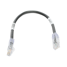 Cable de Parcheo TX6, UTP Cat6, 24 AWG, CM, Color Negro, 0.3 Metros (1 Pie)