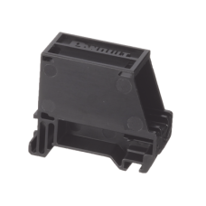 Adaptador de 1 Puerto, Para Conectores Tipo Mini-Com, Blindado, Montaje en Riel Din Estándar de 35 mm (1.38 Pulgadas), Color Negro