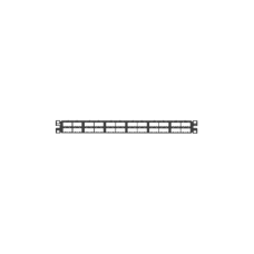 Panel de Parcheo Modular Mini-Com (Sin Conectores), Plano, Blindado, Alta Densidad, de 48 Puertos, 1UR