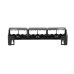 Panel de Parcheo Modular (Sin Conectores), de 12 Puertos Mini-Com, Instalación en Pared con Montaje Incluido, Color Negro Panel de Parcheo Modular (Sin Conectores), de 12 Puertos Mini-Com, Instalación en Pared con Montaje Incluido, Color Negro