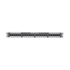 Panel de Parcheo de Impacto (110), Plano, Categoría 6A, de 24 Puertos, 1UR