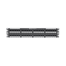 Panel de Parcheo de Impacto (110), Plano, Categoría 6A, de 48 Puertos, 2UR