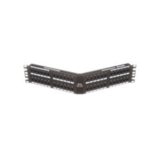 Panel de Parcheo de Impacto (110), Angulado, Categoría 6, de 48 Puertos, 2UR