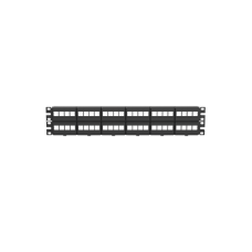 Panel de Parcheo Modular Keystone (Sin Conectores), de 48 Puertos, Identificación con Etiqueta Adhesiva, 2UR