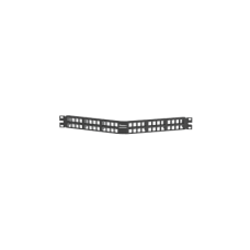 Panel de Parcheo Modular Keystone (Sin Conectores), Angulado, de 48 Puertos, 1UR