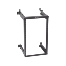 Rack PanZone® de Montaje en Pared, de 19in, Profundidad Ajustable, Rieles Numerados y Roscados #12-24, 18 UR, Color Negro Rack PanZone® de Montaje en Pared, de 19in, Profundidad Ajustable, Rieles Numerados y Roscados #12-24, 18 UR, Color Negro