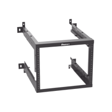 Rack PanZone® de Montaje en Pared, de 19in, Profundidad Ajustable, Rieles Numerados y Roscados #12-24, 9 UR, Color Negro Rack PanZone® de Montaje en Pared, de 19in, Profundidad Ajustable, Rieles Numerados y Roscados #12-24, 9 UR, Color Negro