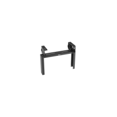 Rack de Distribución Aéreo de 2 Postes PanZone®, Rieles Roscados #12-24, de 6 UR, Color Negro