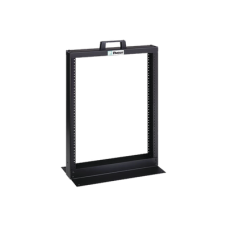 Rack de Dos Postes Estándar de 19 in, Rieles Numerados y Roscados #12-24, Fabricado en Aluminio, 13 Unidades de Rack, Color Negro Rack de Dos Postes Estándar de 19 in, Rieles Numerados y Roscados #12-24, Fabricado en Aluminio, 13 Unidades de Rack, Color Negro