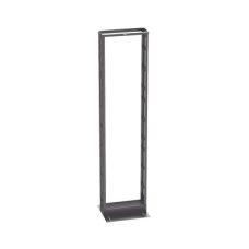 Rack de Dos Postes Estándar de 19 in, Rieles Numerados y Roscados #12-24, 6 in de Profundidad, Fabricado en Acero, 45 Unidades de Rack, Color Negro Rack de Dos Postes Estándar de 19 in, Rieles Numerados y Roscados #12-24, 6 in de Profundidad, Fabricado en Acero, 45 Unidades de Rack, Color Negro