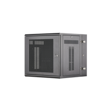 Gabinete PanZone de Montaje en Pared, de 19in, Puerta Ventilada, 12 UR, 635mm de Profundidad, Color Negro