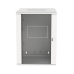 Gabinete PanZone de Montaje en Pared, de 19in, Puerta con Ventana de Seguridad, 18 UR, 762mm de Profundidad, Color Blanco