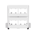 Patch Panel de 8 Puertos Mini-Com, Para Uso con Gabinetes Multipropósito, de Instalación a Presión, Color Blanco