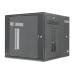 Gabinete PanZone de Montaje en Pared, de 19in, Puerta con Ventana de Seguridad, 12 UR, 762mm de Profundidad, Color Negro