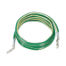 Jumper para Aterrizar Equipos, 6 AWG, con Terminal Doblada a 45 Grados y Terminal Recta, Para Conexión a Tierra y Terminal Recta Para Equipos, 1.8m de Largo