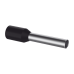 Ferrule Aislado PAN-TERM para Cable 16 AWG, Largo 16.5mm, DIN Color Negro. Paquete 500 Piezas