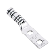 Zapata de compresión LCC6-12W-L para cal. 6 Awg, Doble barreno para tornillo prisionero de 1/2, Espaciado de orificio 44.5mm, 1 Pz