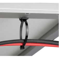 Cincho de Nylon 6.6 Solar Clip, 188mm largo x 14mm ancho, Color Negro, Exterior Resistente a Rayos UV, Paquete de 100pz Cincho de Nylon 6.6 Solar Clip, 188mm largo x 14mm ancho, Color Negro, Exterior Resistente a Rayos UV, Paquete de 100pz