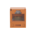 Conector Jack RJ45 Estilo T, Mini-Com, Categoría 5e, de 8 Posiciones y 8 Cables, Color Naranja