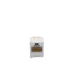 Conector Jack RJ45 Estilo TG, Mini-Com, Categoría 6, de 8 Posiciones y 8 Cables, Color Blanco