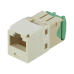 Conector Jack RJ45 Estilo TG, Mini-Com, Categoría 6, de 8 Posiciones y 8 Cables de Calibre 28/30 AWG, Color Blanco
