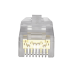 Plug RJ45 Cat6A, Para Cable UTP de Calibre 23-24 AWG, Chapado en Oro de 50 Micras, Paquete de 100 Piezas