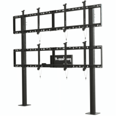 Soporte Modular para Video Wall Pedestal 2x2 / Ajuste Micro Sin Herramientas / 8 Puntos de Alineación / Capacidad 500 lb / VESA 200x200 a 600x400 mm / Estructura Aluminio / Gestión Cableado Integrada / Almacenamiento Multimedia Soporte Modular para Video Wall Pedestal 2x2 / Ajuste Micro Sin Herramientas / 8 Puntos de Alineación / Capacidad 500 lb / VESA 200x200 a 600x400 mm / Estructura Aluminio / Gestión Cableado Integrada / Almacenamiento Multimedia