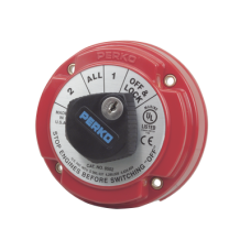 Switch Selector de Batería de Servicio Mediano con Bloqueo por Medio de Llave, para Sistemas Eléctricos Marinos